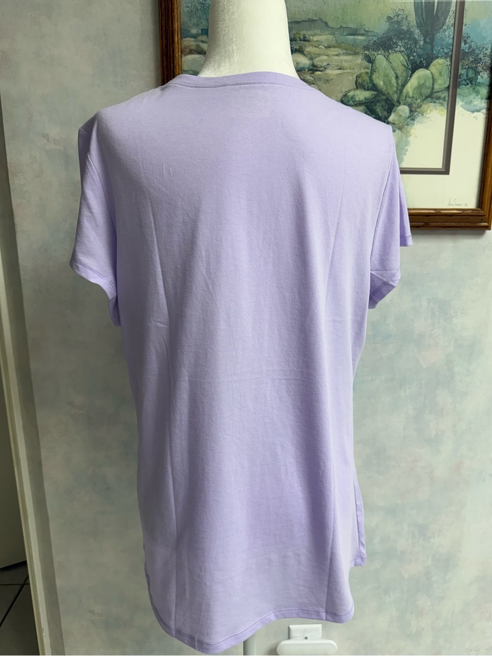 Lilac, Soft, Short Sleeve Performance Tee w/Stretch 1/$10 or 2/$15 NWT - XXXL - Picture 4 of 10
